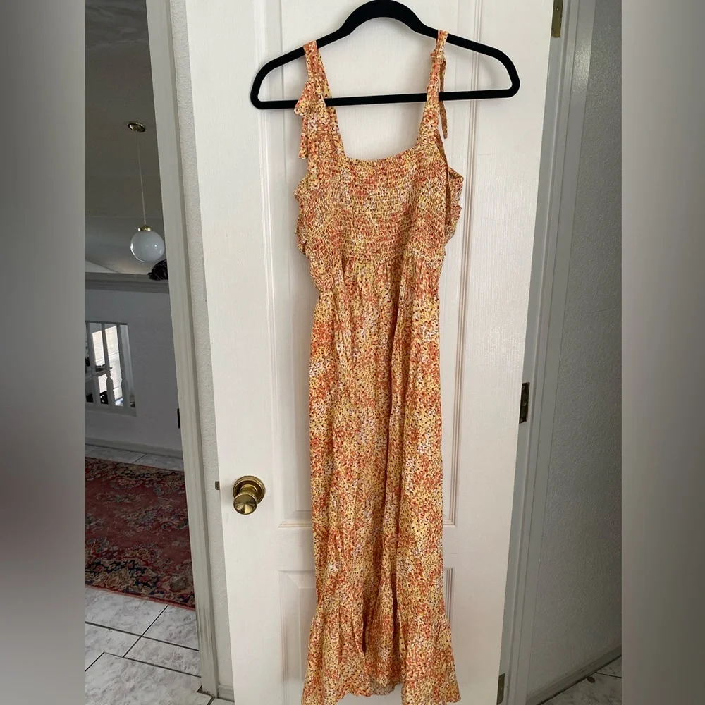 ✨Jessica Simpson yellow spring dress✨size Small - Picture 4 of 4